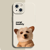 Cute Puppy Silicone Case for iPhone Series